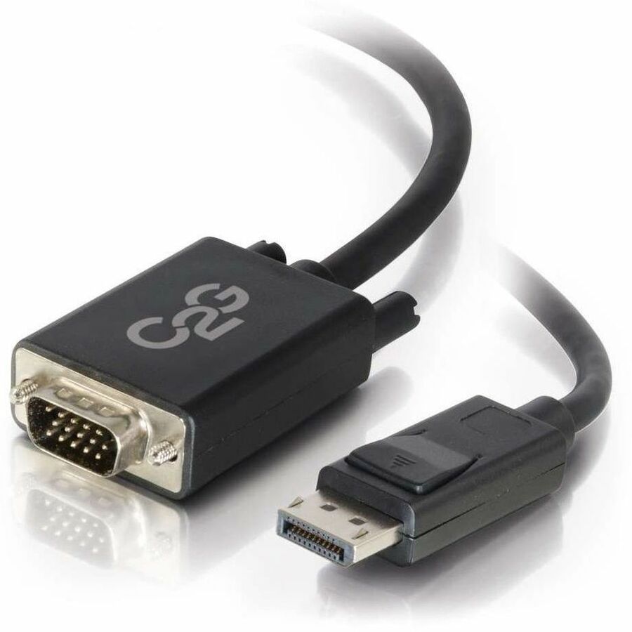 C2G 15ft DisplayPort to VGA Adapter Cable - Male to Male, Black