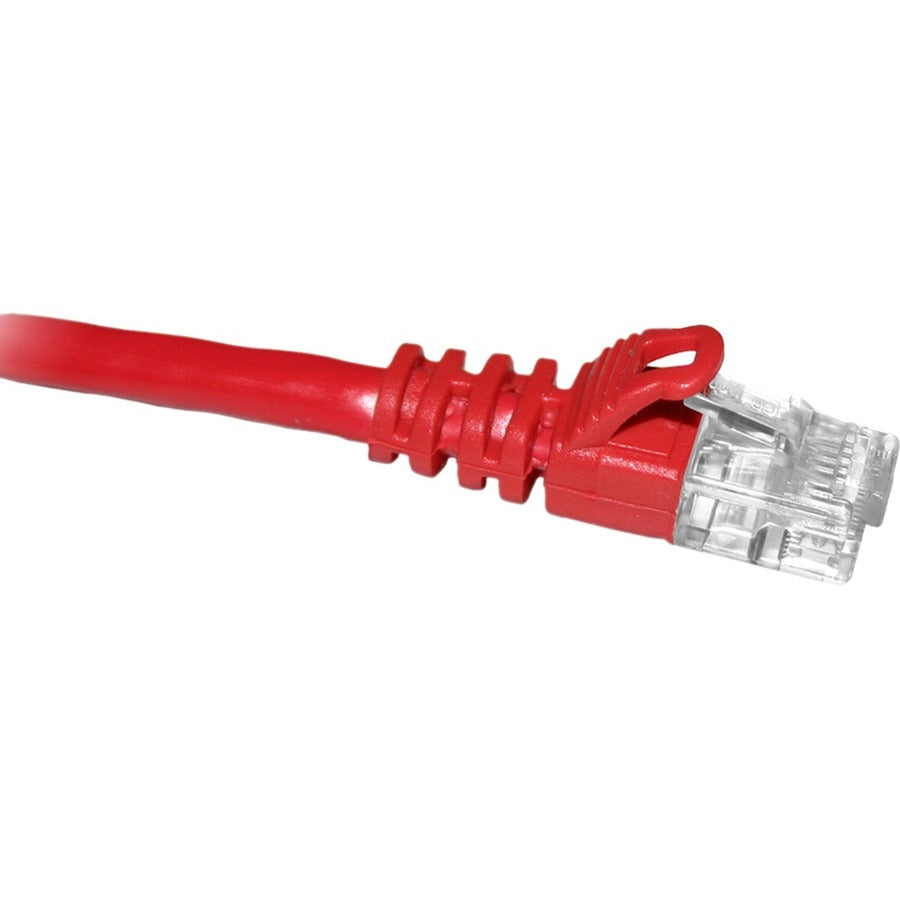 ENET NSI Industries Cat.6 Network Cable - Red, 1 ft with Booted Connectors