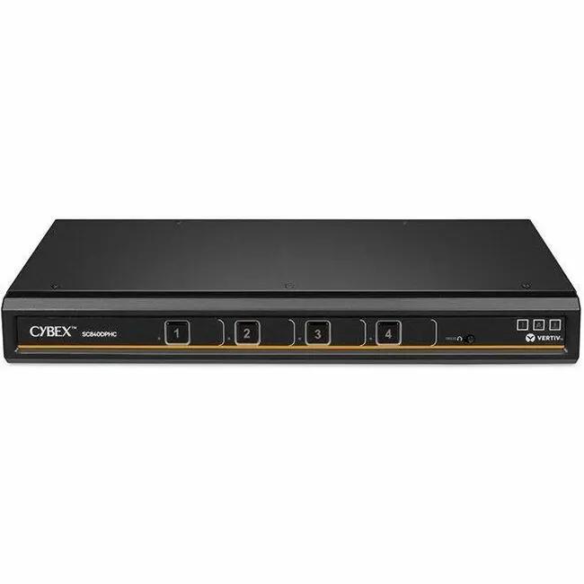 Vertiv AVOCENT Cybex SC840DPHC-400 Secure Desktop KVM Switch with 4 Ports and 4K Support by Vertiv