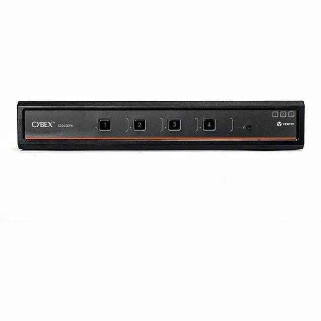 Vertiv AVOCENT Cybex SC940DPHC-400 Secure Desktop 4-Port KVM Switch with Biometric and Smart-Card Support by VERTIV-IT SYSTEMS