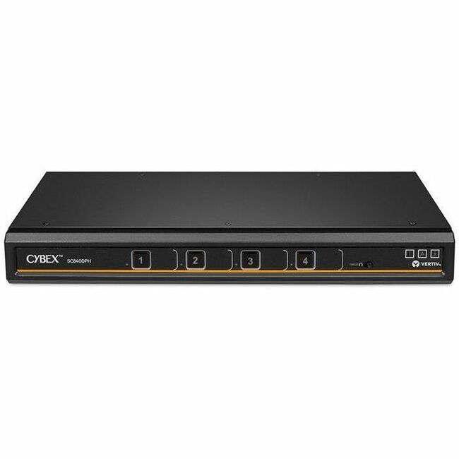 Vertiv AVOCENT Cybex SC840DPH-400 Secure Desktop 4-Port KVM Switch with 4K Support