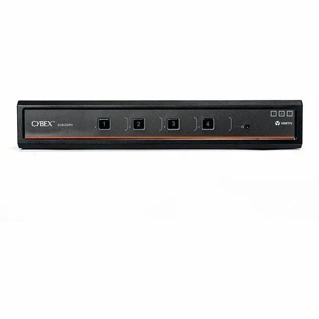 Vertiv Cybex SC940DPH-400 Secure Desktop 4-Port KVM Switch with Biometric Support and Multi-Display Compatibility