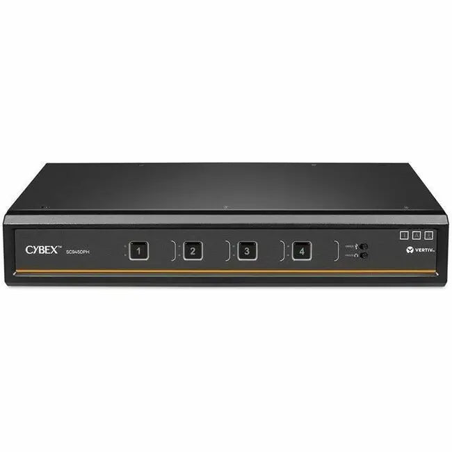 Vertiv Cybex SC945DPH-400 Secure Desktop KVM Switch with Biometric and Smart-Card Support
