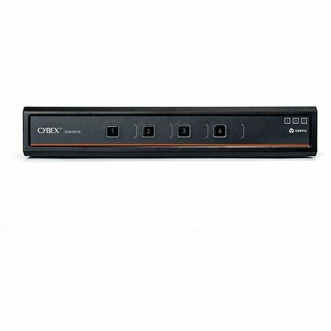 Vertiv AVOCENT Cybex SC940DVI-400 Secure 8-Port Desktop KVM Switch with Dual Head Monitor Support