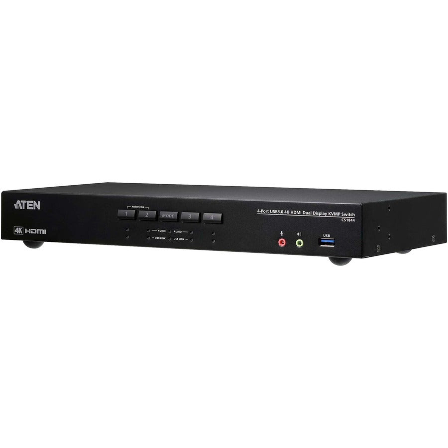ATEN Technologies CS1844 4-Port USB 3.0 4K HDMI Dual Display KVMP Switch