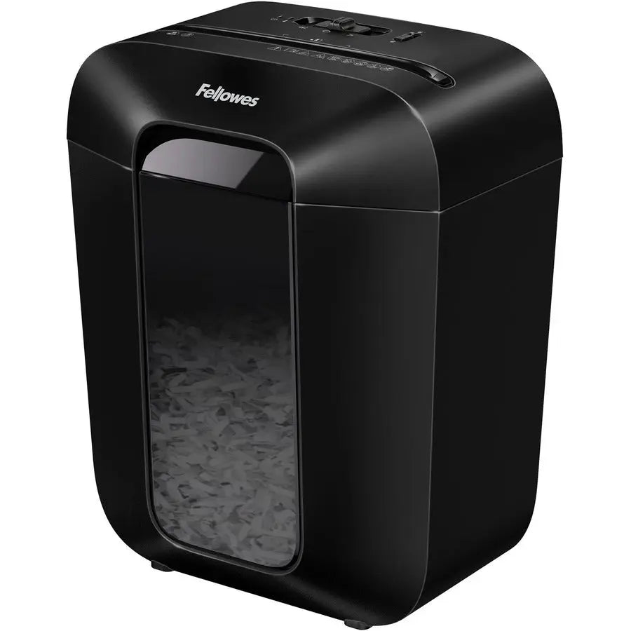 Fellowes LX45 Cross-Cut Shredder - Security Level P-4, 8 Sheets per Pass, Black