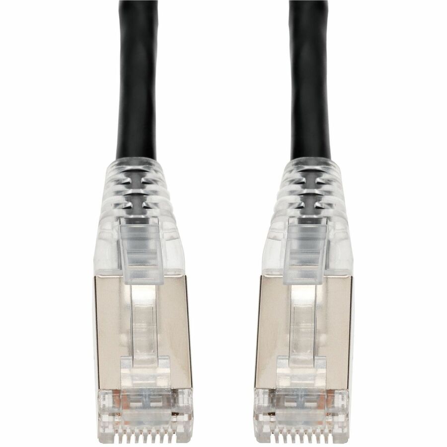 AddOn 40ft Black CAT 6 Shielded PVC Ethernet Cable Snagless RJ-45 Male to Male