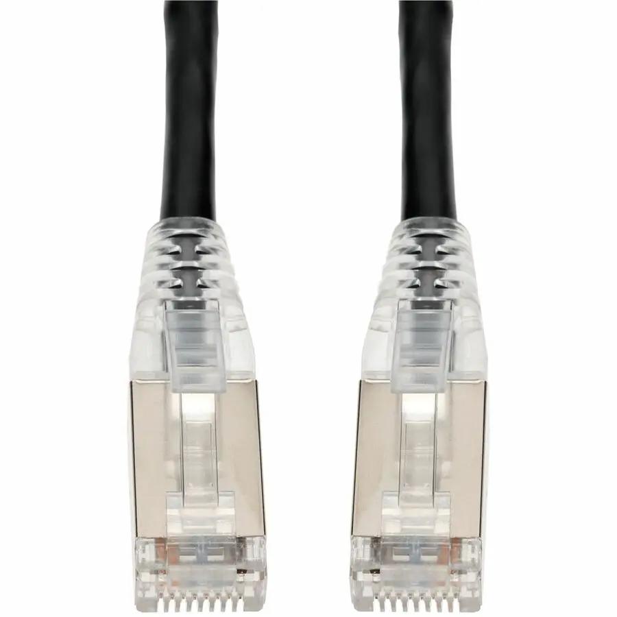 AddOn 40ft Black CAT 6 Shielded PVC Ethernet Cable Snagless RJ-45 Male to Male by ADDON