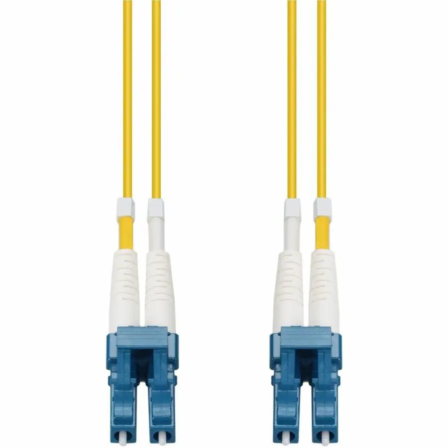 AddOn 2m LC to LC Yellow OS2 Duplex OFNP Plenum-Rated Single-Mode Fiber Patch Cable by ADDON