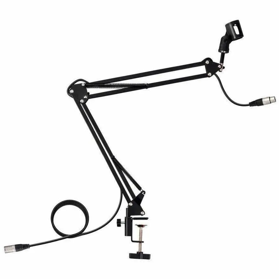 Monoprice Suspension Boom Arm Scissor Broadcast Mic Stand with Built-in XLR Cable
