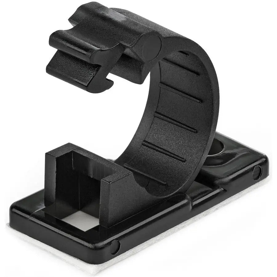 StarTech.com Medium Cable Clamps CBMCC2 - Self-Adhesive Nylon Cable Organizers for Office and Network Cables