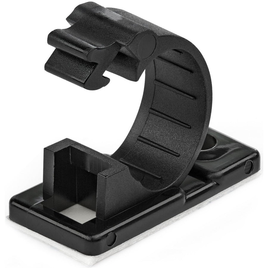 StarTech.com Medium Cable Clamps (CBMCC2) – 100 Pack Self-Adhesive Cable Management Clips for Ethernet, Power, and Data Cables