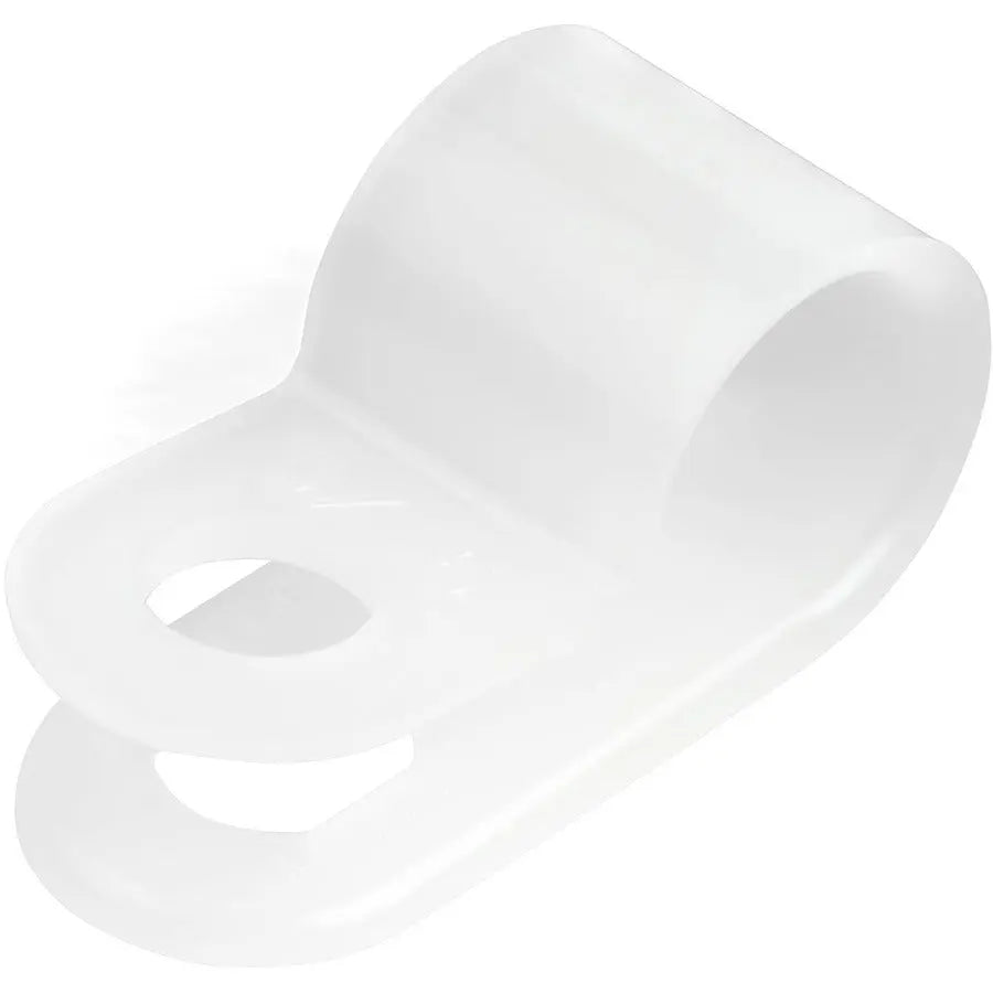 StarTech.com 100 Pack Screw Mount Cable Clamps - R-Type Reusable Nylon Cable Holders for Wall Mounting