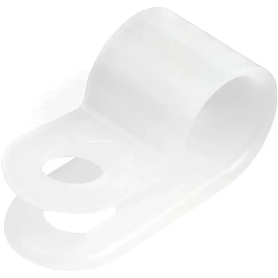 StarTech.com 100 Pack Screw Mount Cable Clamps - R-Type Reusable Nylon Cable Holders for Wall Mounting by StarTech.com
