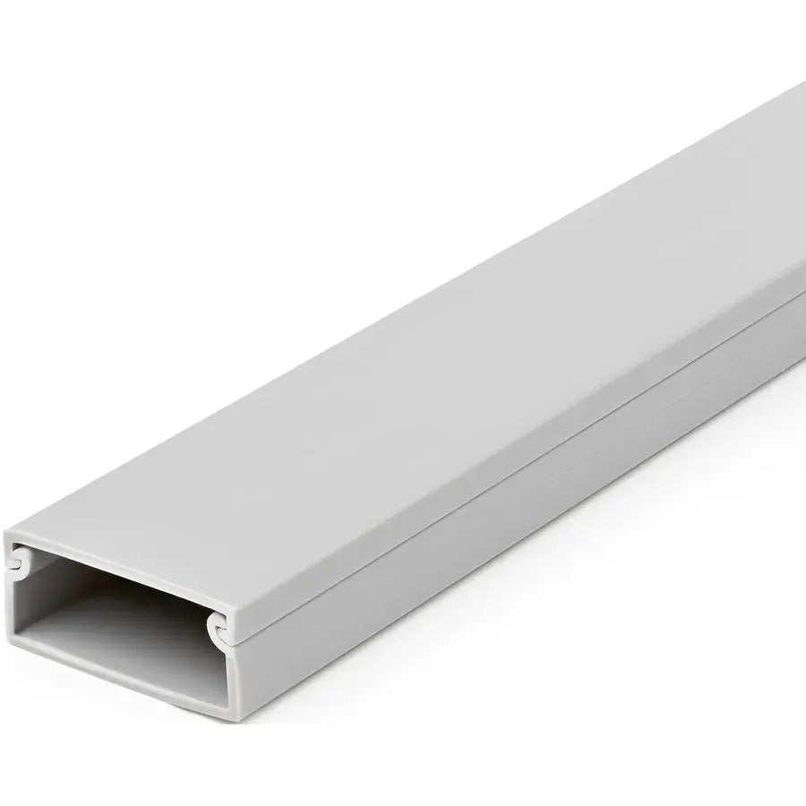StarTech.com Cable Management Raceway with Cover – 6.5 ft. (2 m), Gray
