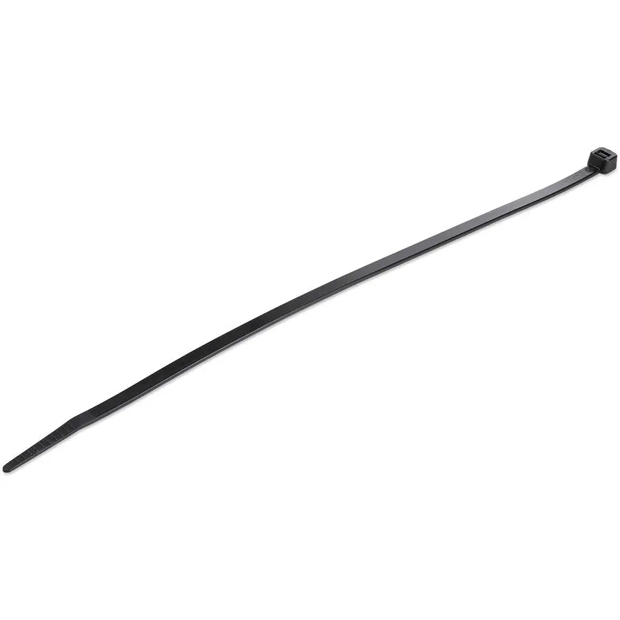 StarTech.com 10-Inch Black Nylon Cable Ties - Heavy-Duty Zip Ties for Cable Management, 100 Pack