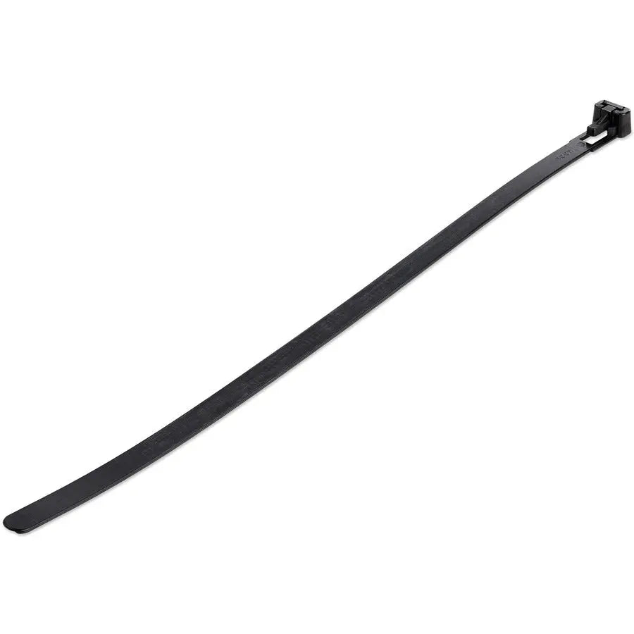 StarTech.com 10-Inch Black Reusable Cable Ties - 100 Pack for Cable Organization and Management