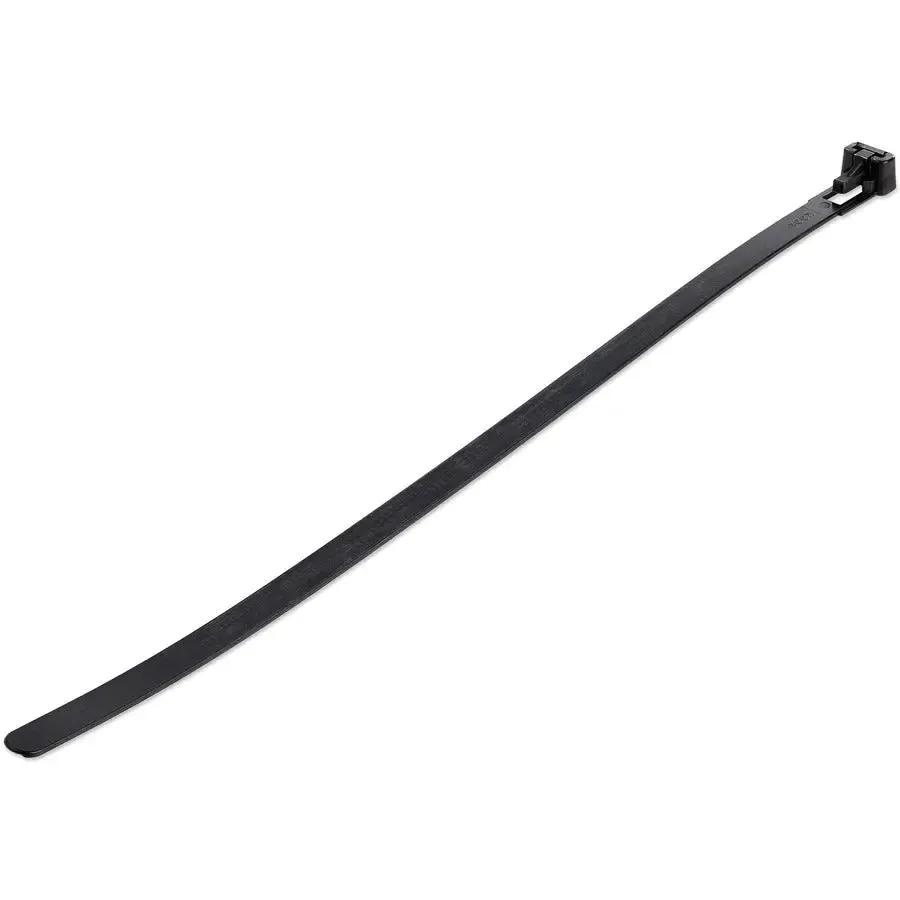StarTech.com 10-inch Reusable Black Cable Ties - 100 Pack with 50 lb Tensile Strength and Industrial Durability by StarTech.com