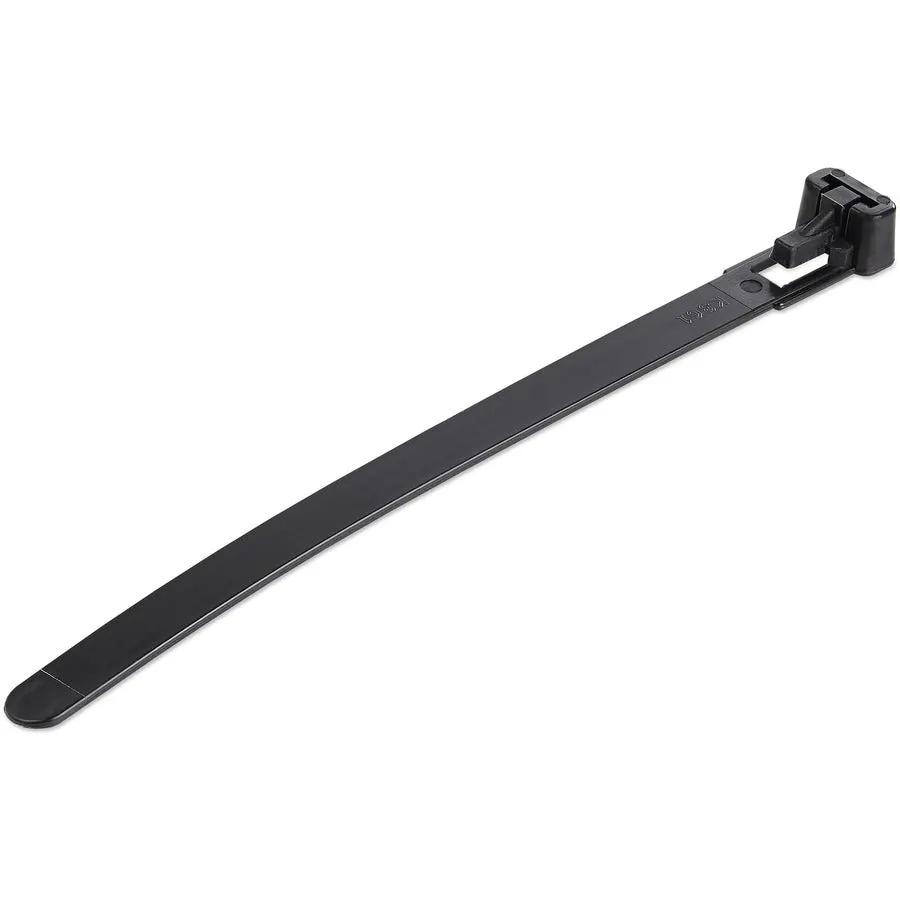 StarTech.com 100 Pack Reusable Black Cable Ties - 5 Inch Nylon Zip Ties for Cable Management by STARTECH.COM