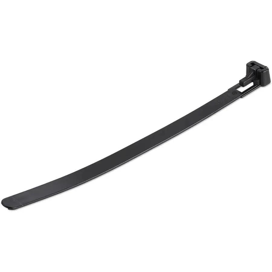 StarTech.com 6-Inch Reusable Black Cable Ties, 100 Pack - Heavy-Duty Nylon, Supports Up to 50 lbs, TAA Compliant by StarTech.com