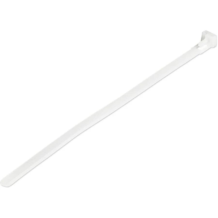 StarTech.com 8-inch White Reusable Cable Ties (CBMZTRB8) – Industrial Strength, Pack of 100 by STARTECH.COM