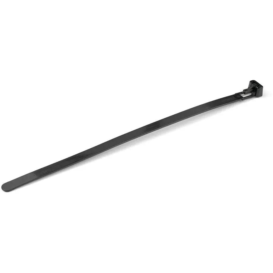 StarTech.com 8-inch Reusable Black Cable Ties – Heavy Duty Nylon, Supports Up to 50 lbs, 100 Pack by StarTech.com