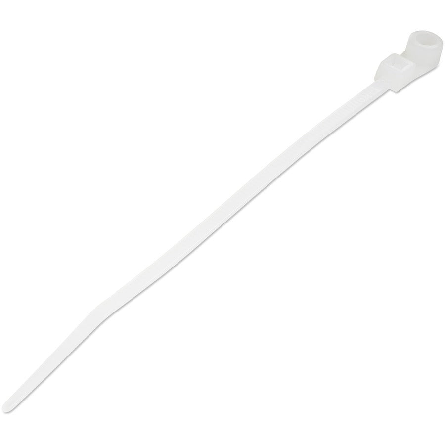 StarTech.com 4-inch White Cable Ties with Mounting Hole - 100 Pack