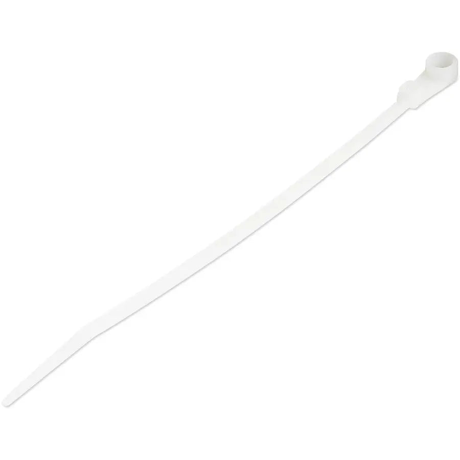 StarTech.com 6-Inch Cable Ties with Mounting Hole – White, 100-Pack for Secure Cable Management by StarTech.com