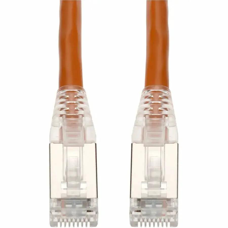 AddOn 5ft Orange CAT 6 Shielded PVC Ethernet Cable with Snagless Bubble Boot and RJ-45 Male Connectors by AddOn