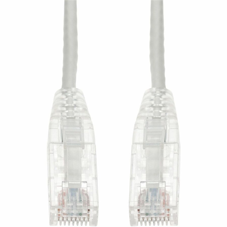 AddOn 2ft White CAT6 Slim PVC Ethernet Cable with Snagless Clear-Claw RJ-45 Male Connectors