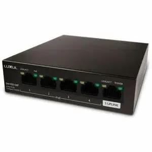 Luxul SW-100-04P Unmanaged 4-Port Gigabit PoE+ Switch for Network Expansion by Legrand Group