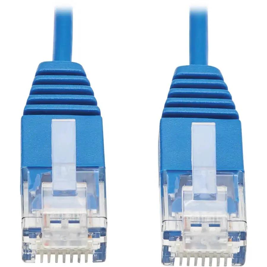 Eaton Tripp Lite Series Cat6 Ultra-Slim Ethernet Cable (RJ45 M/M), 6 inches, Blue by Eaton Corporation