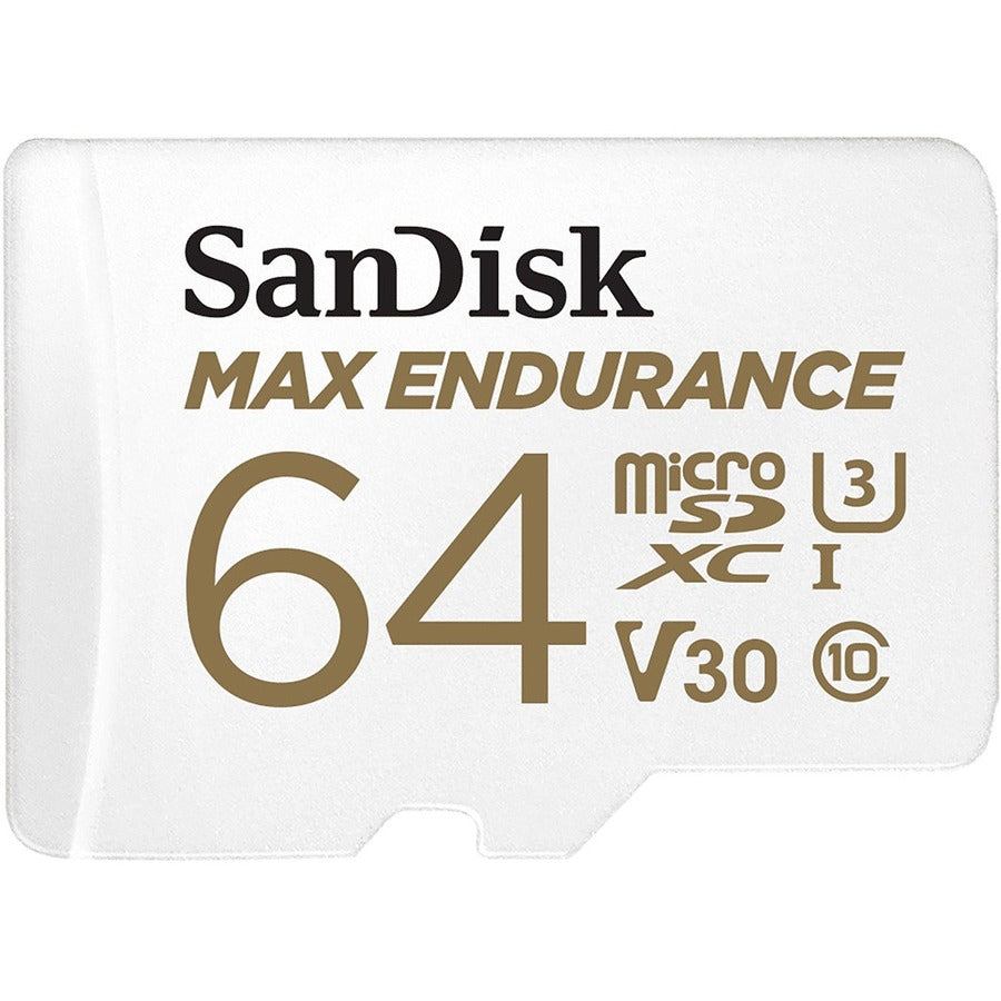 SanDisk MAX ENDURANCE 64GB microSDHC UHS-I U3 Card for Home Security & Dash Cam