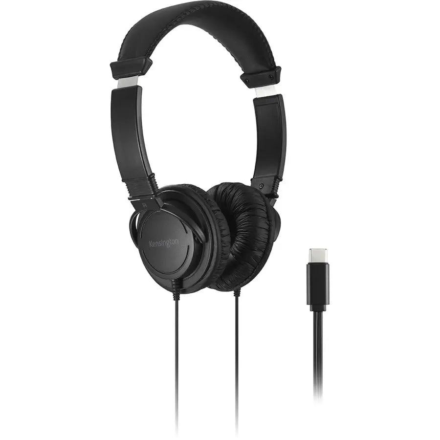 Kensington Classic USB-C Headphone with 40mm Drivers and Comfortable Circumaural Design