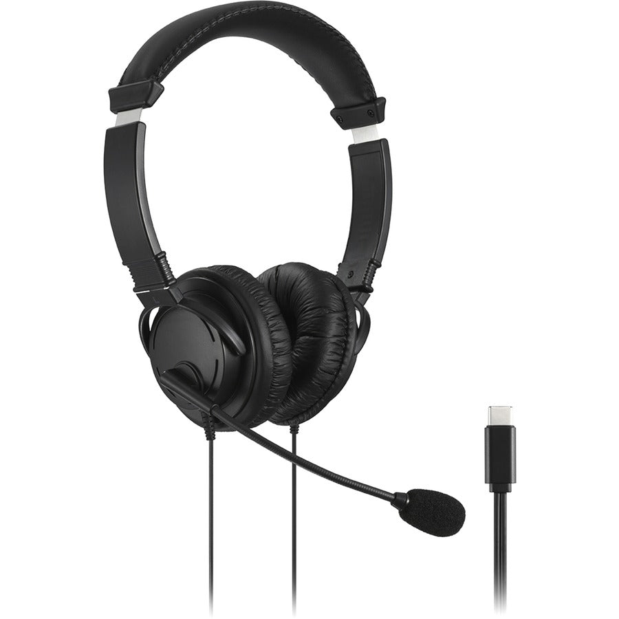 Kensington K97457WW Classic USB-C Headset with Microphone for Office and Learning