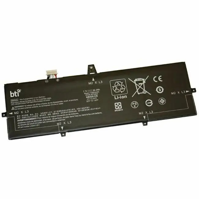 Battery Technology Inc. BTI BM04XL-BTI 7.7V 56.2Wh Li-Ion Notebook Battery for HP EliteBook x360 1030 G3 & G4