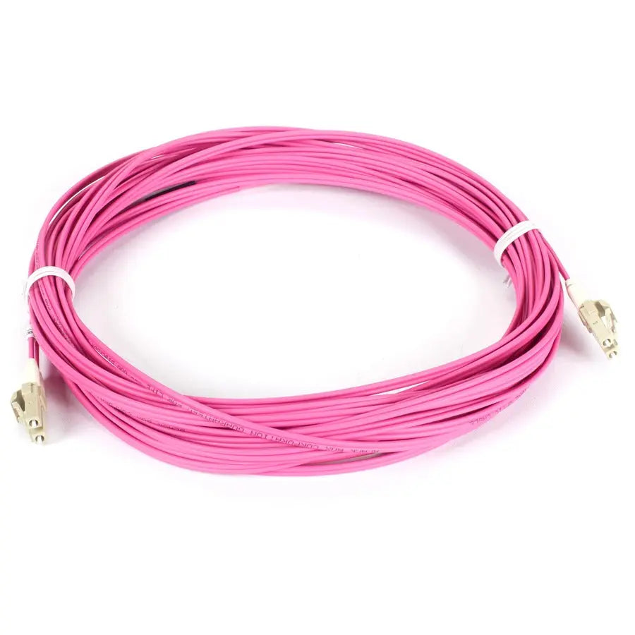 Black Box FOM4-010M-LCLC Fiber Optic Duplex Patch Network Cable - OM4 Multimode, 10/40/100 Gbps, Erika Violet, 10 Meters