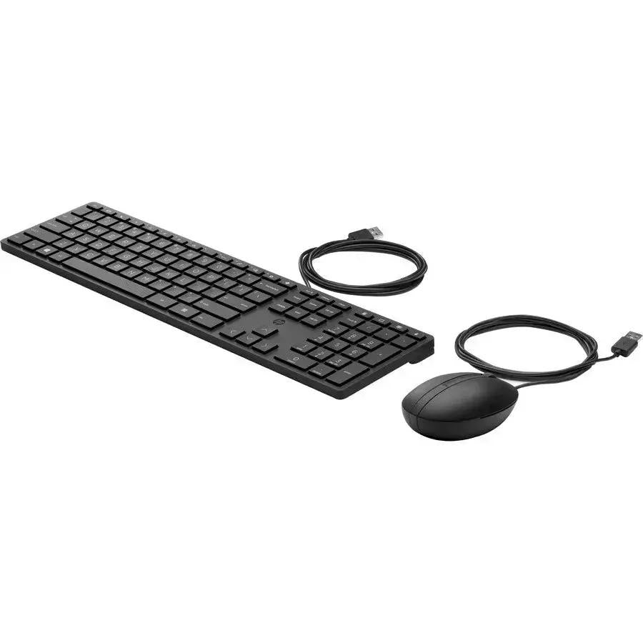 HP Inc. Wired Desktop 320MK Mouse and Keyboard Combo – Comfortable, Eco-Friendly USB Office Set by HP Inc.