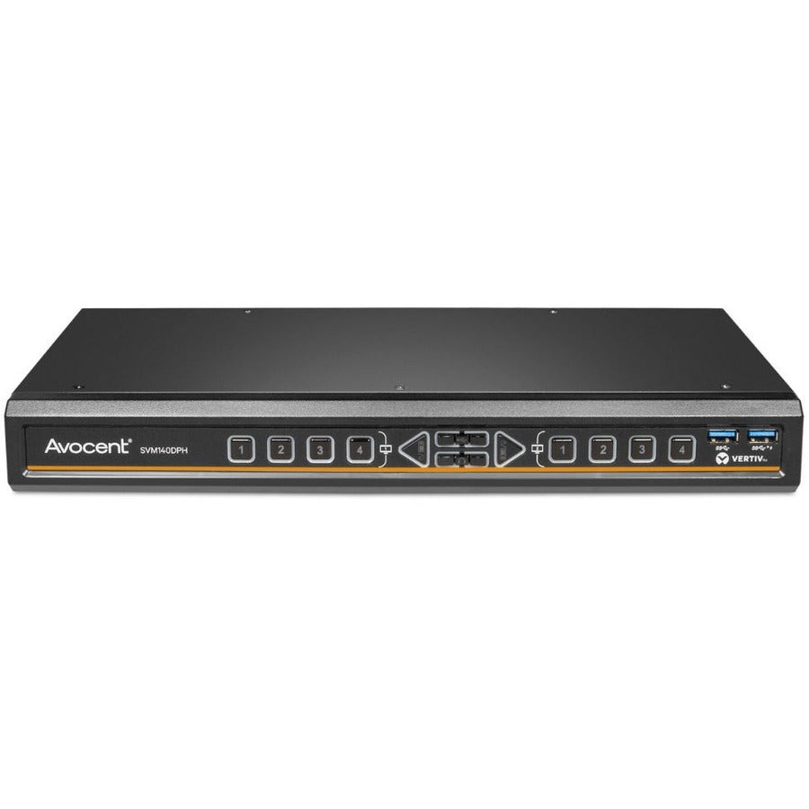 Vertiv AVOCENT SVM140DPH Desktop Matrix Switch - 4-Port Rack-Mountable KVM Switch with 4K UHD Support