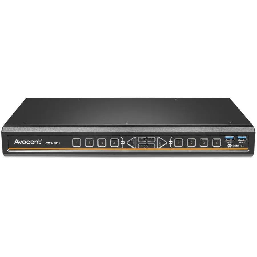 Vertiv AVOCENT SVM140DPH Desktop Matrix Switch - 4-Port Rack-Mountable KVM Switch with 4K UHD Support by VERTIV-IT SYSTEMS