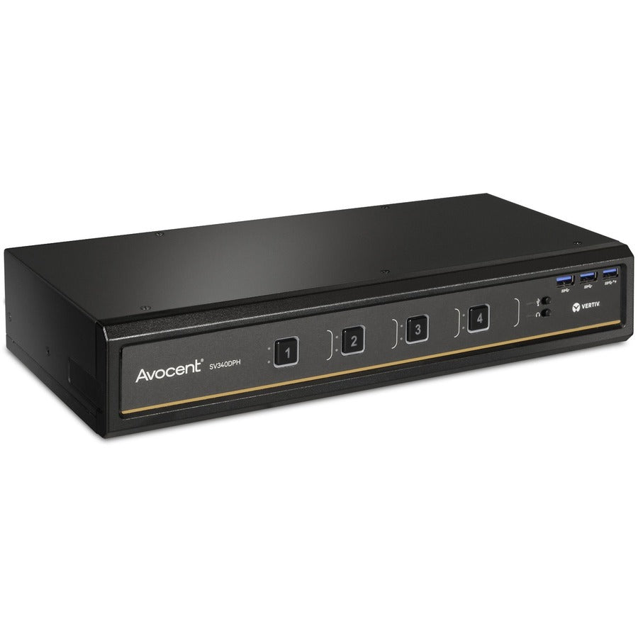 Vertiv AVOCENT SV340DPH Desktop KVM Switch with 4-Port HDMI and DisplayPort Support