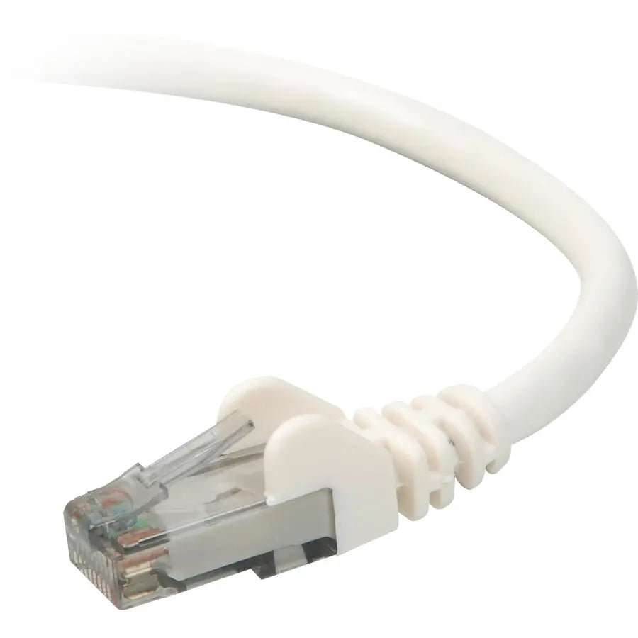 Belkin A3L980-30-WHT-S 30ft White Cat 6 UTP Patch Cable for High-Speed Networking