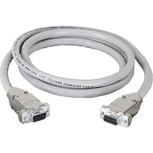 Black Box EDN12H-0050-FF RS232 Shielded Serial Cable, 50 ft, DB9 Female to Female, Metal Hood with Aluminum Foil Shield