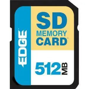 Edge Memory PE189419 512MB Secure Digital (SD) Card - Removable Storage for Cameras, Phones, and Devices