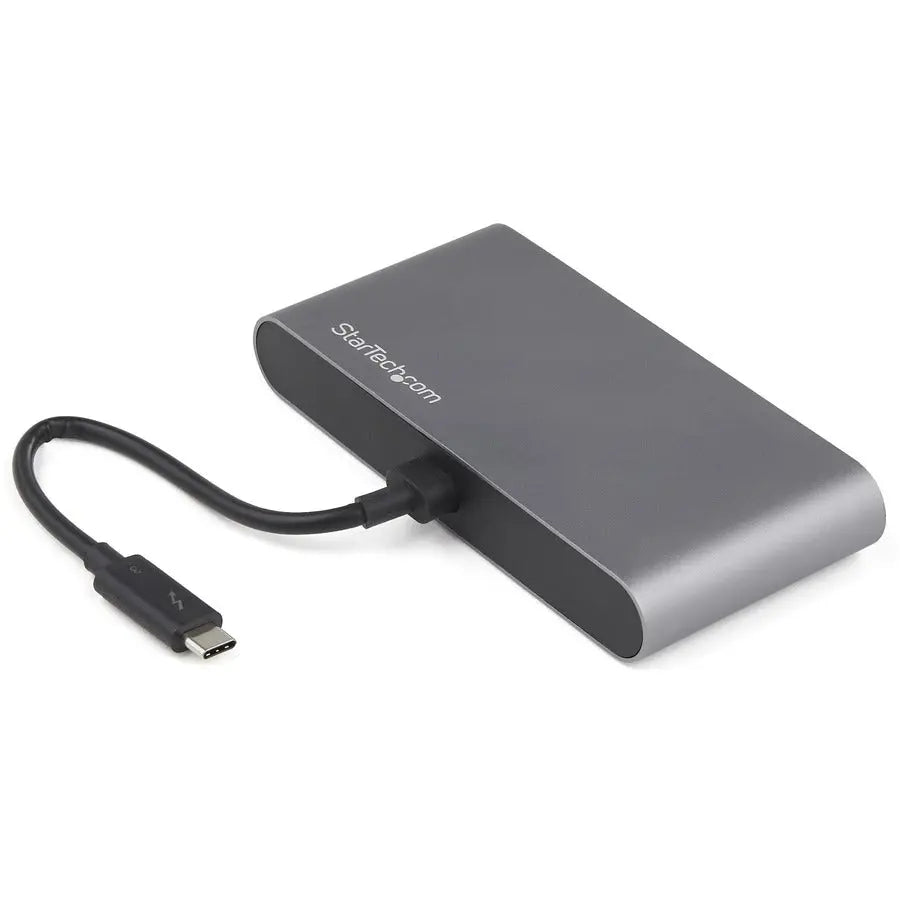 StarTech.com TB3DKM2DPL Dual 4K Thunderbolt 3 Docking Station with Gigabit Ethernet and Extended Cable