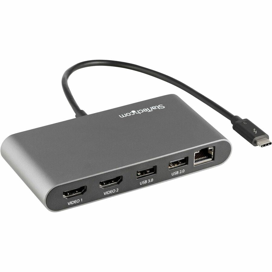 StarTech.com Dual-Monitor Thunderbolt 3 Docking Station with 4K HDMI, Gigabit Ethernet, and USB-A Ports