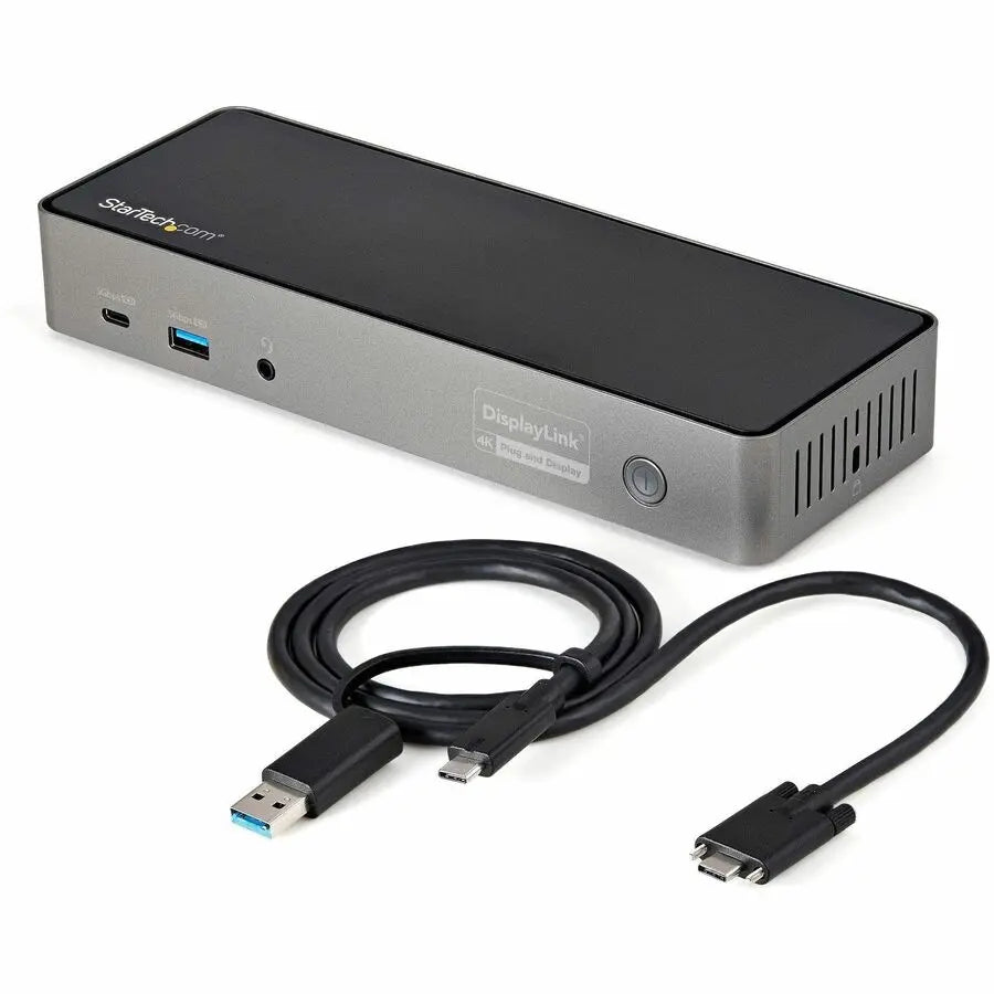 StarTech.com DK31C3HDPD USB-C & USB-A Docking Station with Triple 4K HDMI/DisplayPort, 85W Power Delivery, and 6 USB Ports