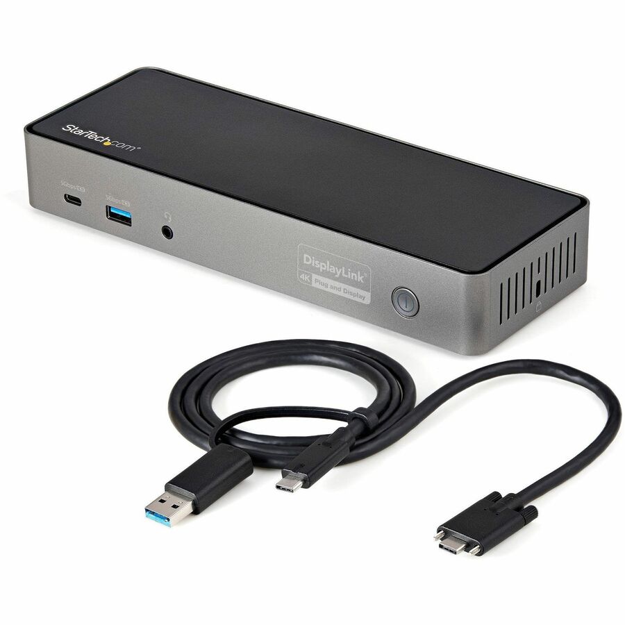 StarTech.com DK31C3HDPD USB-C & USB-A Docking Station with Triple 4K Display, 85W Power Delivery, and 6 USB Ports