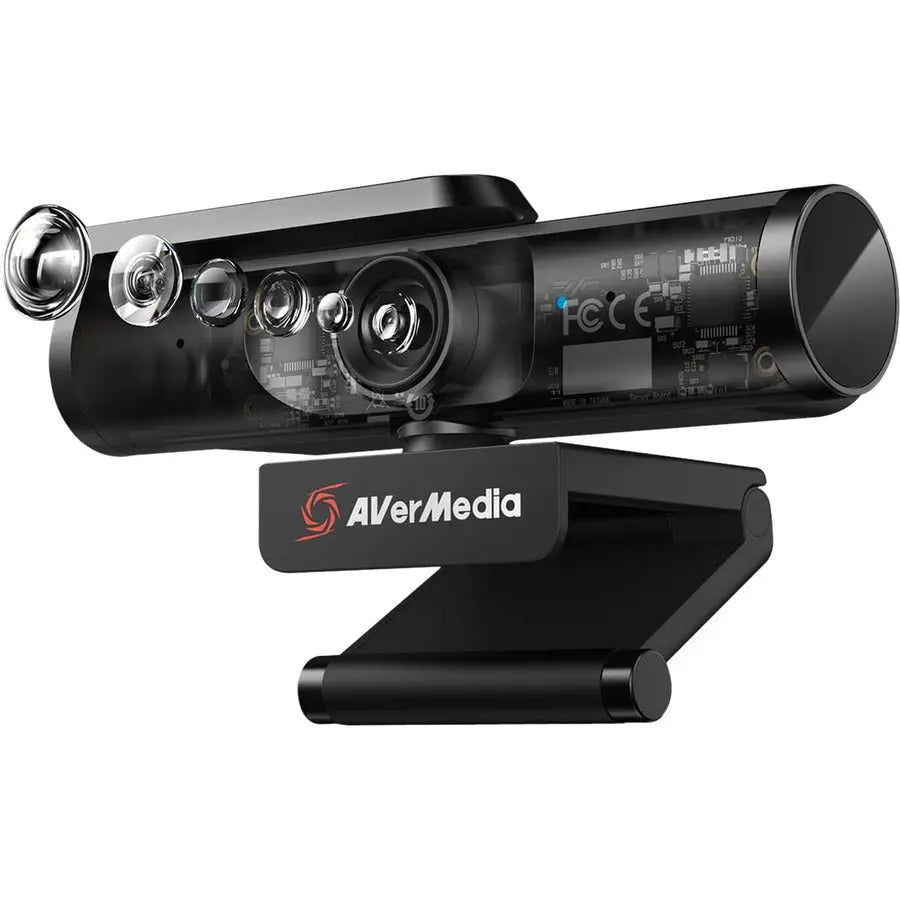 AVerMedia Live Streamer PW513 4K Ultra HD Webcam with Wide-Angle Lens and Privacy Shutter