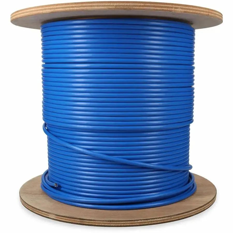 AddOn 500ft Blue Cat6A STP Plenum-Rated Network Cable, Non-Terminated, Copper Bulk Cable by ADDON